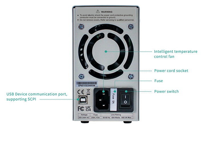 Analizador de Potencia 60V 10A. Owon