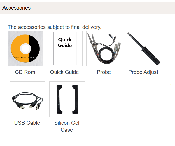 Osciloscopio OWON para PC 2+1CH 25MHz