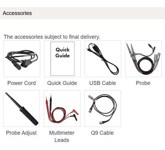 Osciloscopio digital DSO multifunción 4 en 1. 100MHz