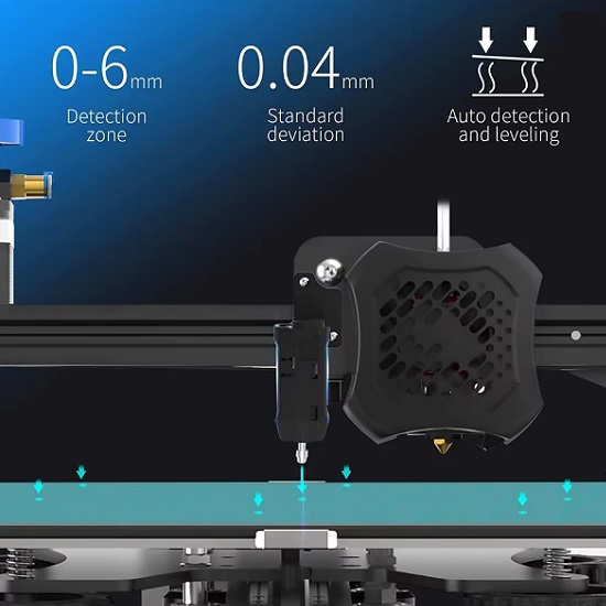 Kit de nivelación automática CR Touch Creality Original. Con soportes y cables