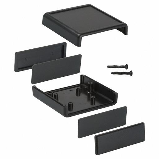 Caja plástica Negra 6x6x2.8cm