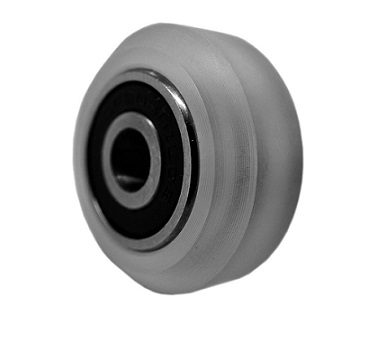 Rueda en v con rodamiento interno 625zz, para perfil 2020 V slot, Transparente