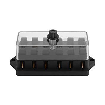 Caja para 6 fusibles vehiculares medianos