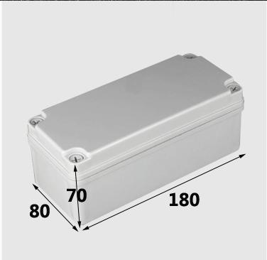 Caja plástica impermeable 180x80x70mm