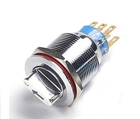 Suiche de rotación 2 posiciones 6 pines