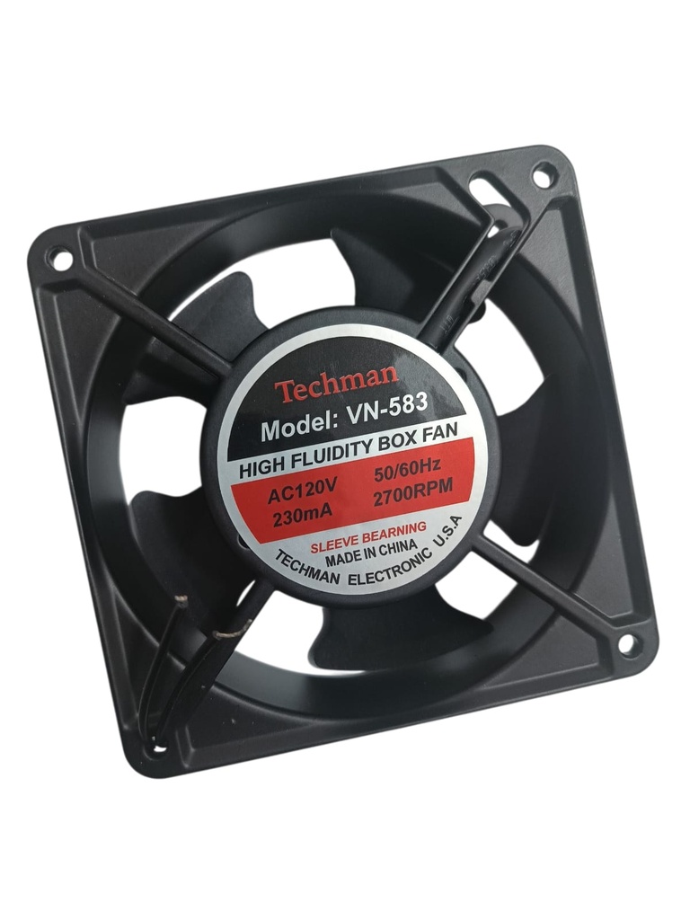 Ventilador 110V 0.23A 120x120x38mm metálico