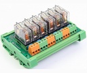 Tarjeta de salida para PLC con relé Omron de 12V 6 canales Activación en Bajo o Alto