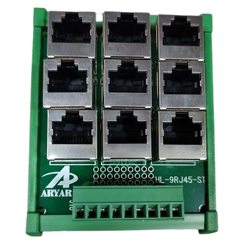 Tarjeta adaptadora RJ45 de 9 vias. Para riel DIN