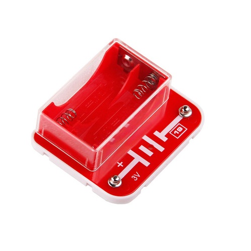 [DBOLO-19] Bloque de construcción electrónica. Caja para 2 baterías