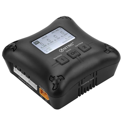 [HTRC-H4DUO] Cargador Balanceador inteligente dual para baterías LiPo 2-4S. HTRC-H4DUO