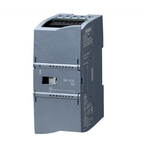 SIMATIC S7-1200, salida analógica, SM 1232, 2 AO, +/-10 V, resolución de 14 bits o 0-20 mA/4-20 mA, resolución de 13 bits SIEMENS