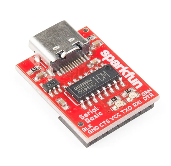 Conexión básica en serie SparkFun: CH340C y USB-C