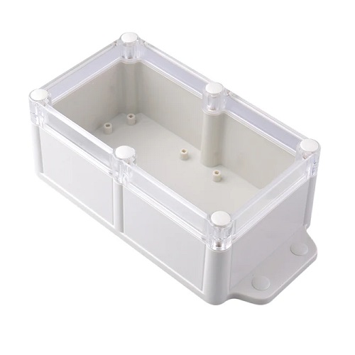 Caja plástica impermeable con tapa transparente 200x94x66mm