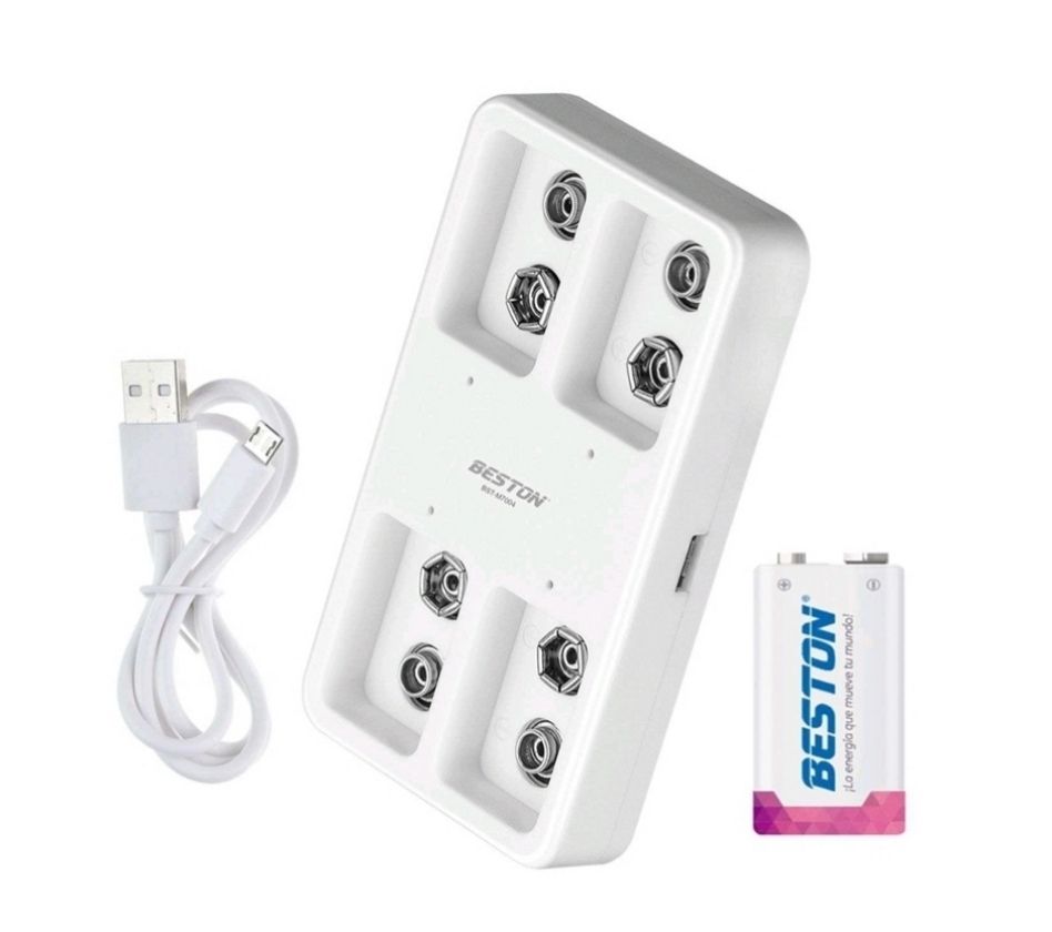 Cargador Li-Ion 9Vx4 800mA BST-M7004 BESTON