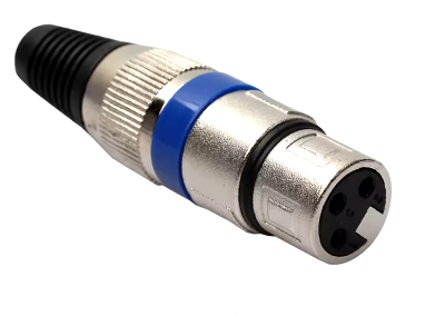Conector XLR para micrófono 3 pines Hembra