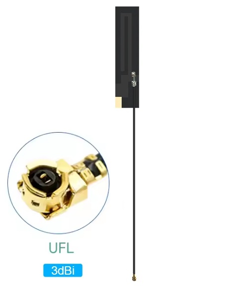 Antena LoRa 915MHz UFL IPX. 3dBi