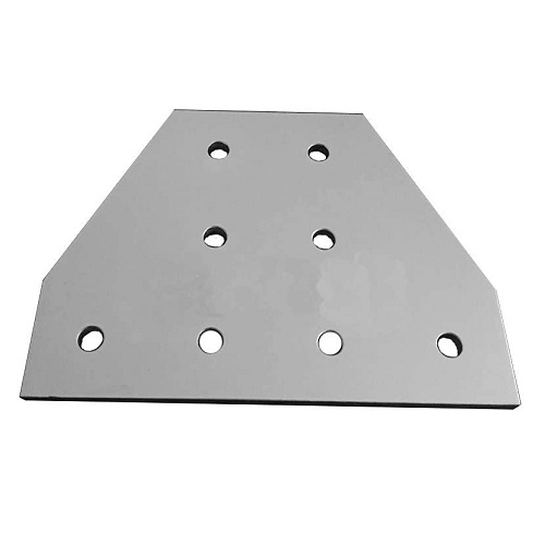 [PLAT-T-2040T-8H-GR] Plato de unión 2040 en T. 8 orificios. Gris