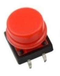 Pulsador grande Rojo