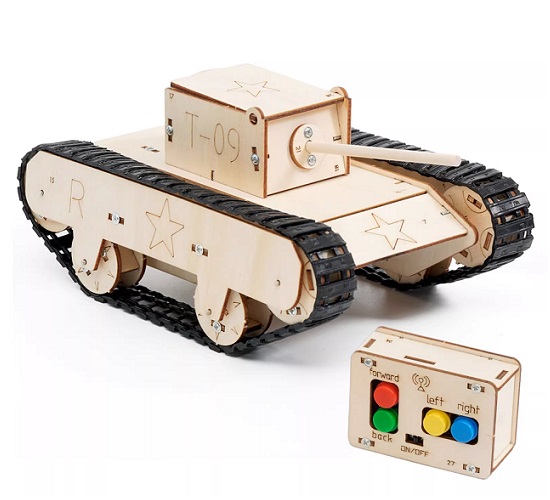 Kit tanque de guerra T-09 STEAM. Con control remoto