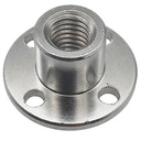 Acople metálico para eje de 8mm. Rosca negativa