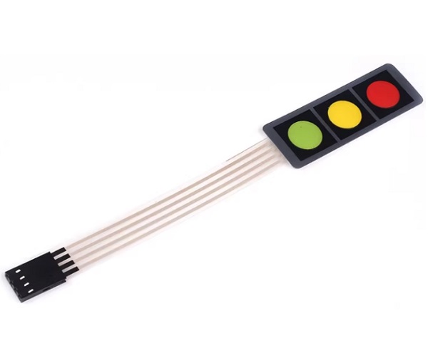 [TEC-MEM-3] Teclado matricial de membrana 4 teclas. (copia)