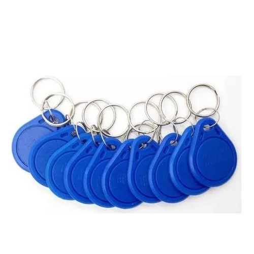 Kit llaveros x10 RFID de 13.56 MHz, Azul