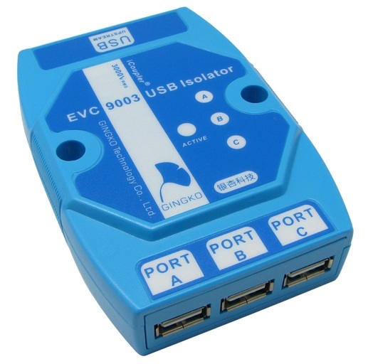 HUB USB aislado-calidad industrial-3 puertos