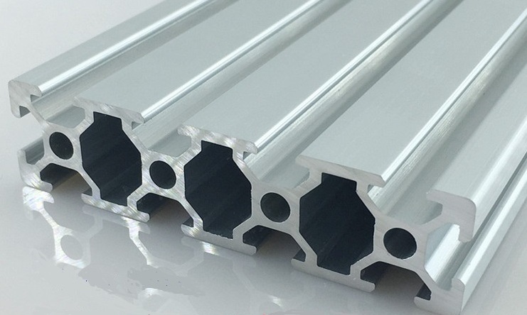 Perfil de aluminio OB2080L para CNC, 1 metro