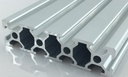 Perfil de aluminio OB2080L para CNC, 1 metro