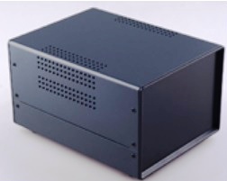 Caja metálica, panel plástico 150x110x195mm