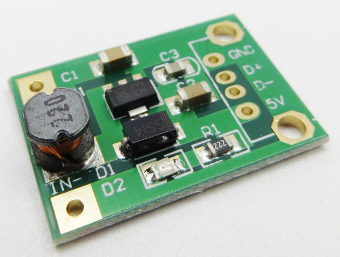 Conversor DC/DC Elevador 5V 500mAh