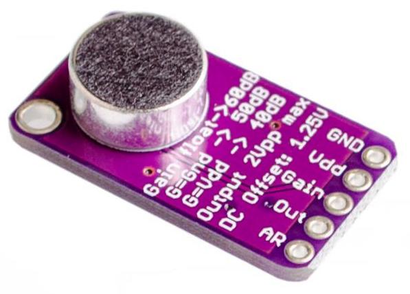 [MIC-MAX9814] Micrófono electret amplificado