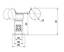 Sensor de velocidad del viento RK100-01
