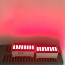 Barra gráfica LED 5 segmentos. Roja