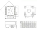 Base para PLCC44 a DIP