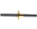 Varilla trapezoidal roscada de 500mm, M8 paso de 1mm 1 Hilos