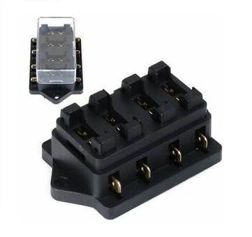 Caja para 4 fusibles vehiculares medianos