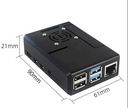 Caja plástica para Raspberry Pi 4 