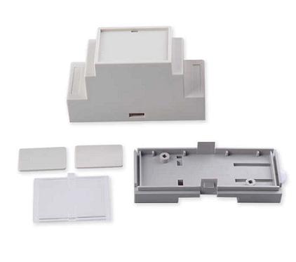 Caja Plástica Blanca 87mm x 60mm x 36mm, con ranuras de ventilación
