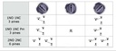 Suiche con llave 2 posiciones 6 pines