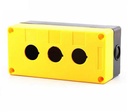 Caja para switch 3 agujeros Amarilla