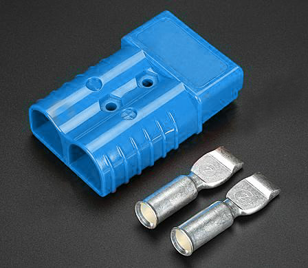 Conector para batería de alta corriente 50A 600V-Azul