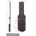 Soporte riel DIN para fuente y transformadores.ZL40K