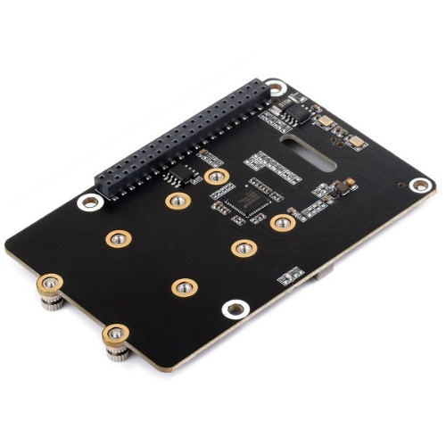 Adaptador PCIe a M.2 de 2 canales tipo B para Raspberry Pi 5, compatible con SSD M.2 con protocolo NVMe de tamaño 2280/2260/2242/2230