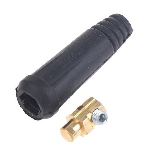 Conector de alta corriente para máquina de soldadura. DKJ10-25 macho negro