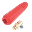 Conector de alta corriente para máquina de soldadura. DKJ35-50 macho rojo