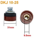 Conector de alta corriente para máquina de soldadura. DKJ10-25 hembra roja