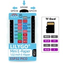 LilyGO Mini E-Paper Core con pantalla E-Paper 1.02’’