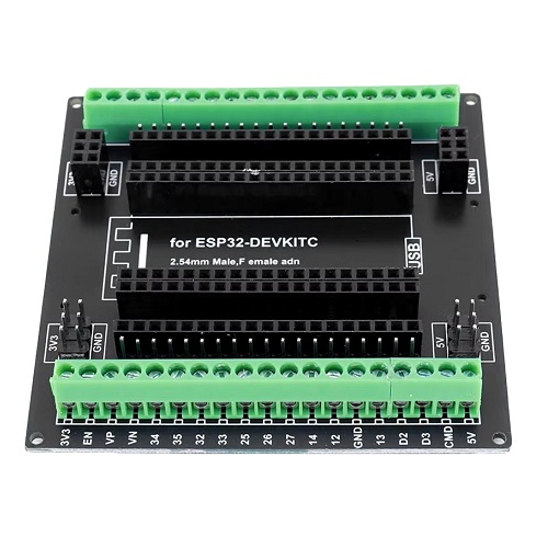 Placa de expansión I/O para ESP32. 3 tipos de salida. 38 pines