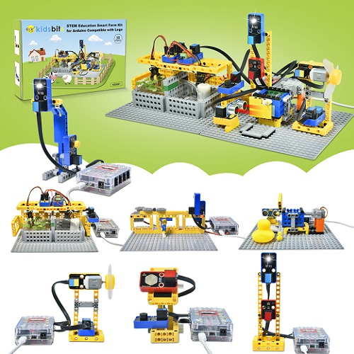 Kit Granja Inteligente STEAM de Kidsbits. Compatible con Lego
